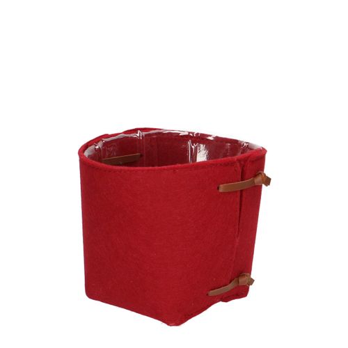 Übertop Filz rot D16cm H14.5cm