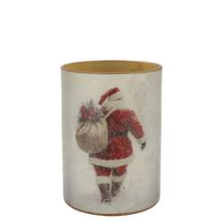 Teelicht Ruby Santa 09x10cm