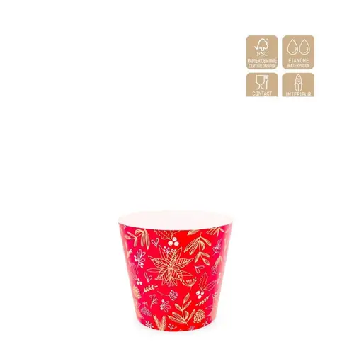 Potcover Eureka rot D12.5cm H12.5cm