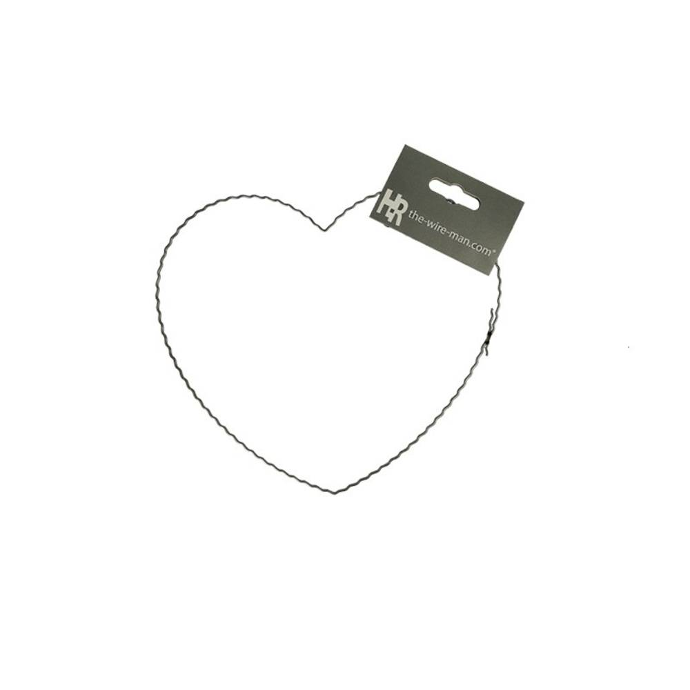 Herz Draht Metall d20cm
