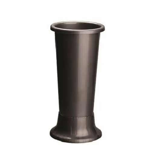 Kunststoff Vase Ideal grau D14cm H35cm