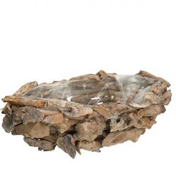 Holz Pflanzer Treibholz 42x22x14cm