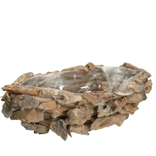 Holz Pflanzer Treibholz 42x22x14cm