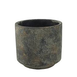 Keramik Topf Saar grau D12cm H11cm