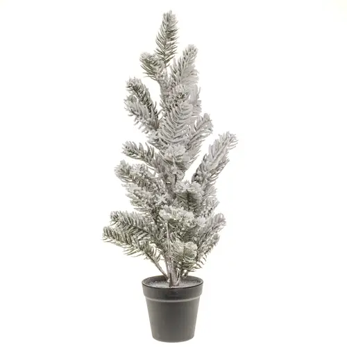 Baum Seiden Kiefer Schnee H58cm