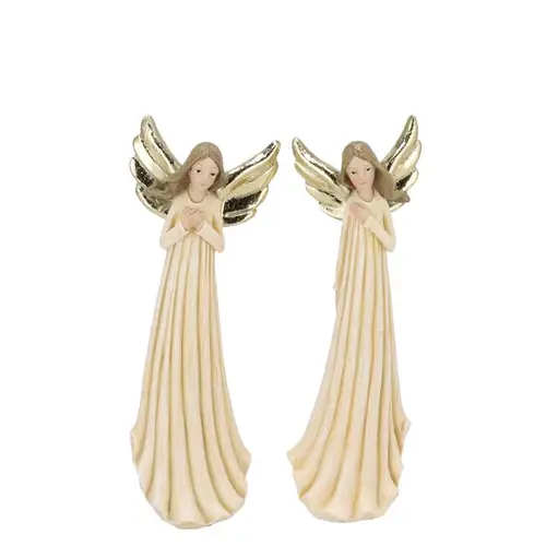 Deko Engel Belly creme 2/Set 06x05x15 cm