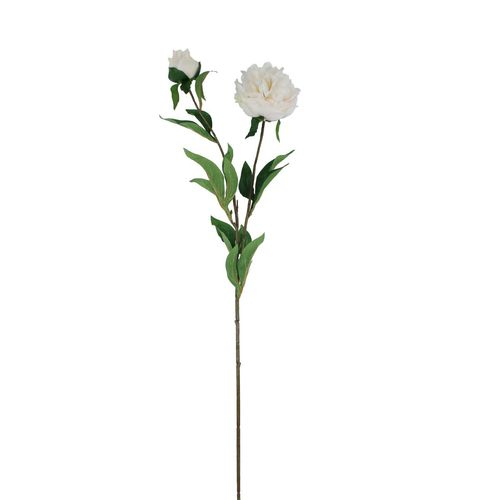 Seiden Pfingstrose weiss L87cm