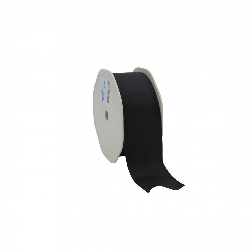 Band Stoff+Draht schwarz 40mm 20m