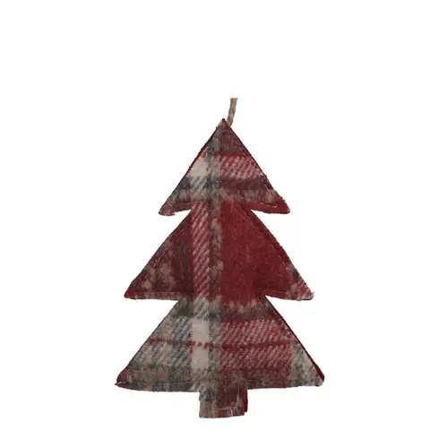 Hänger Baum quadrate rot D13.5cm