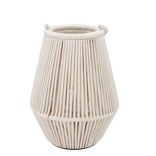 Laterne Cruz weiss 15x24x28cm