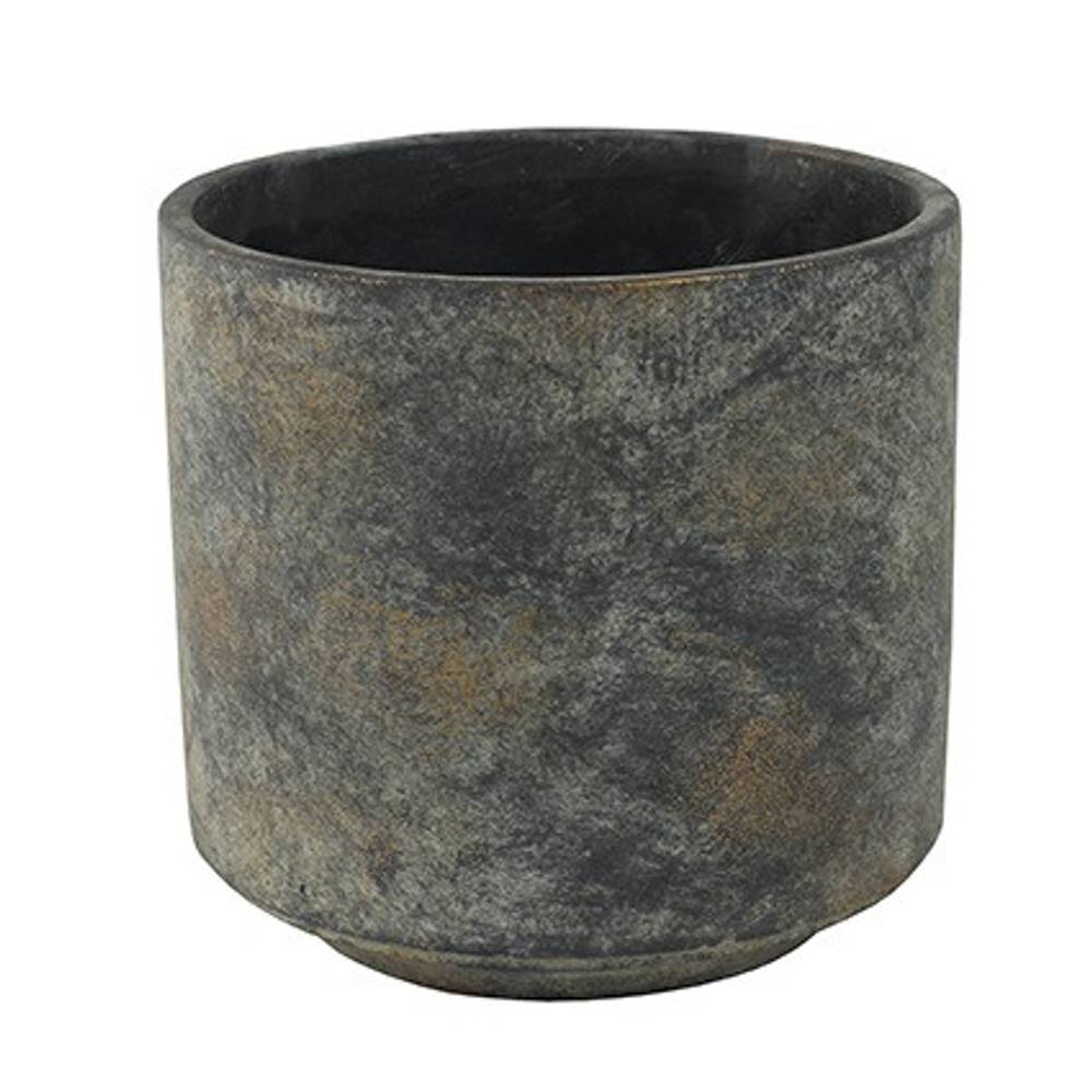 Keramik Übertopf Saar grau D16cm H15cm 