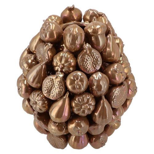 Keramik Vase Wald Früchte Kupfer D26cm H29cm