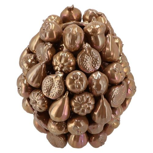 Keramik Vase Wald Früchte Kupfer D26cm H29cm