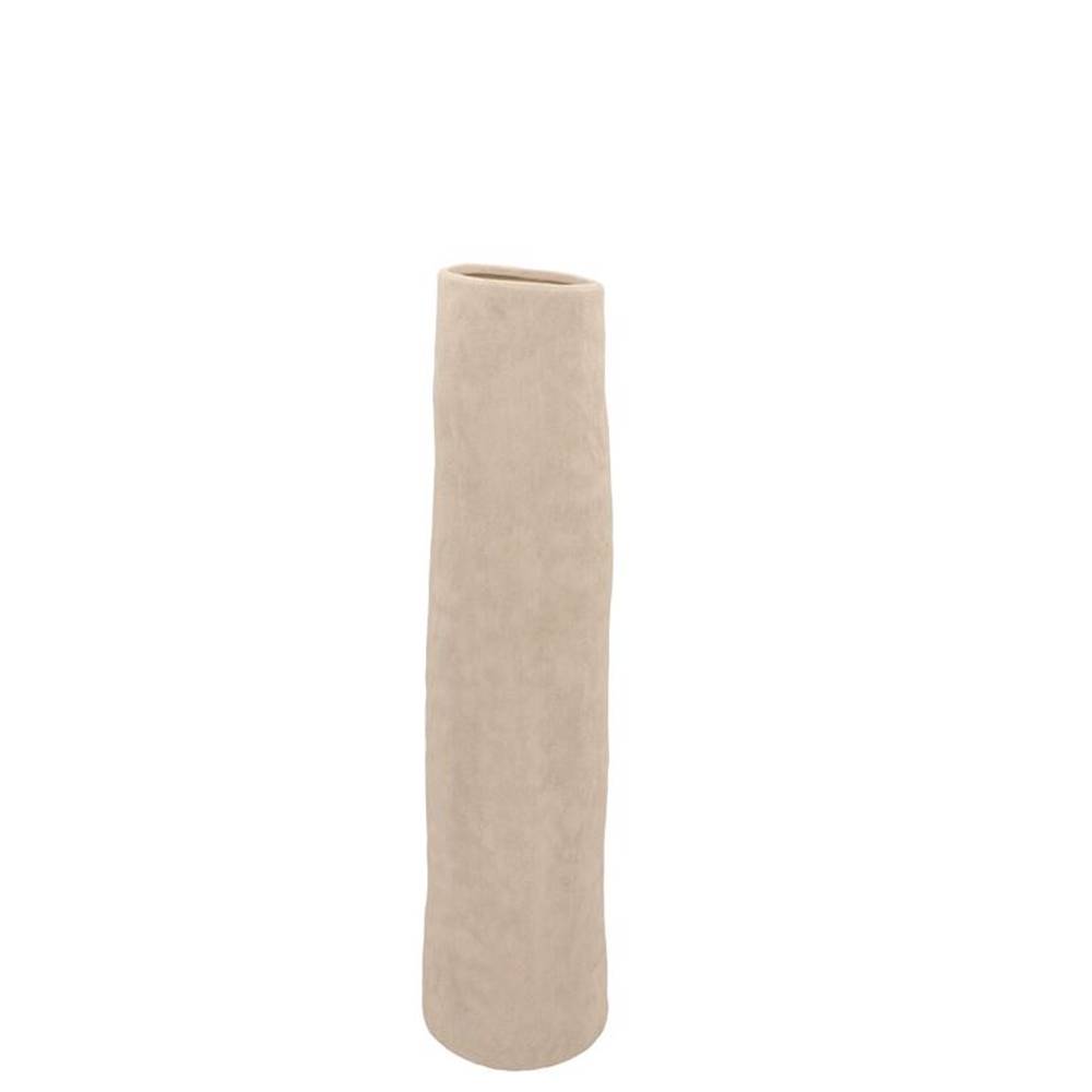 Keramik Vase Porto creme 12x12x29cm