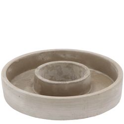 Beton Übertopf Ring grau 20x04cm