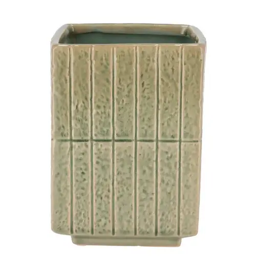 Keramik Übertopf Mirre grün 15x15x20cm