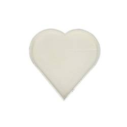 Schale Herz weiss  D35cm H3cm