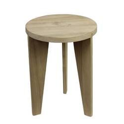 Beisteltisch Paulownia braun D30 H40cm