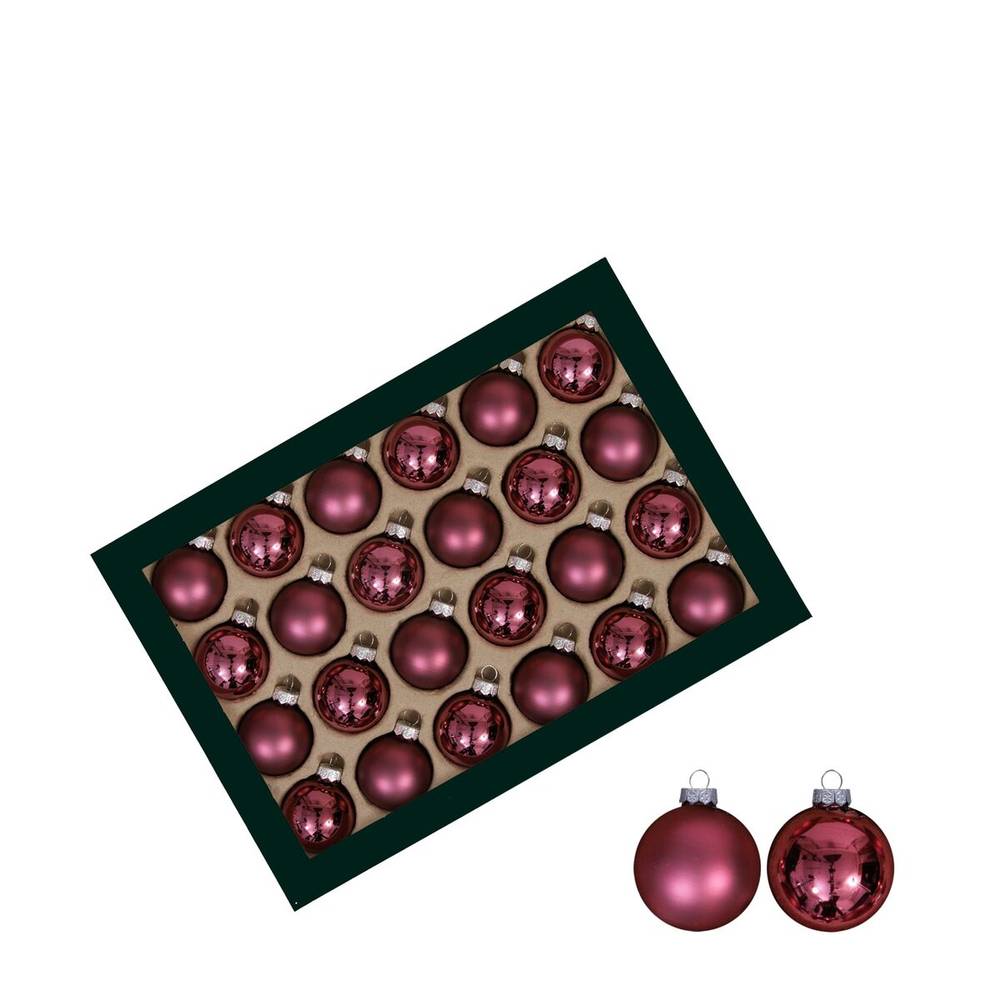 Kugel mix dunkel rosa D04cm x48