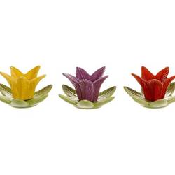 Kerzenständer Narzisse 3/Set D11cm H05cm