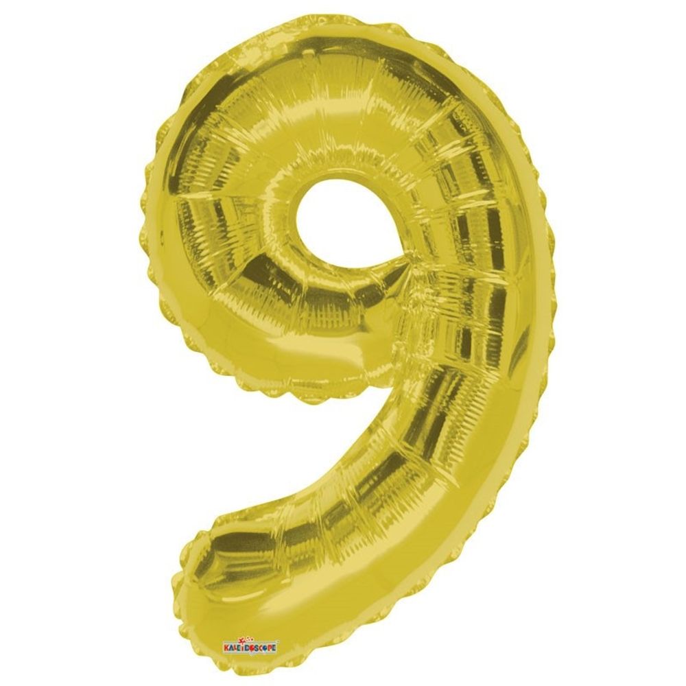 Ballon 9 gold 85cm