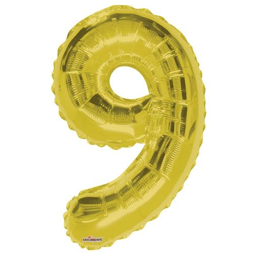 Ballon 9 gold 85cm