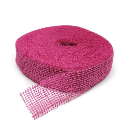 Band Jute fuchsia 50mm 40m