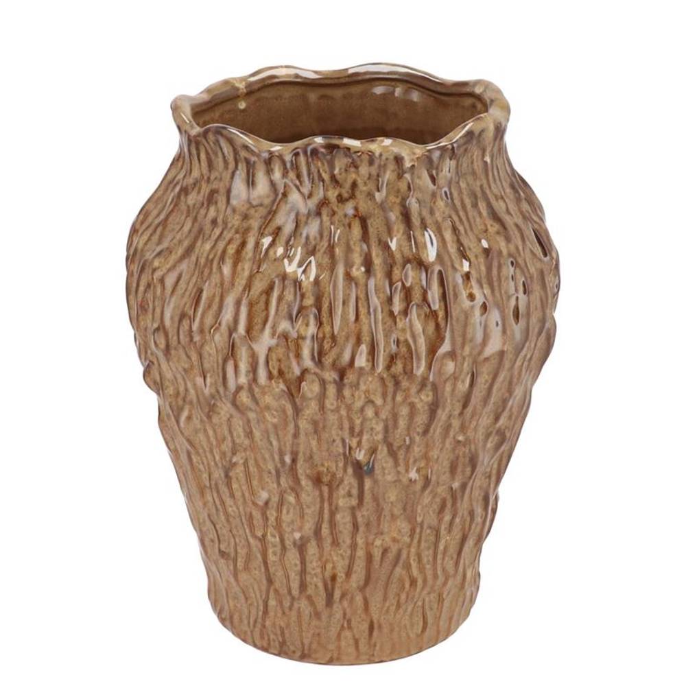 Keramik Vase Cody braun 25x25x32cm
