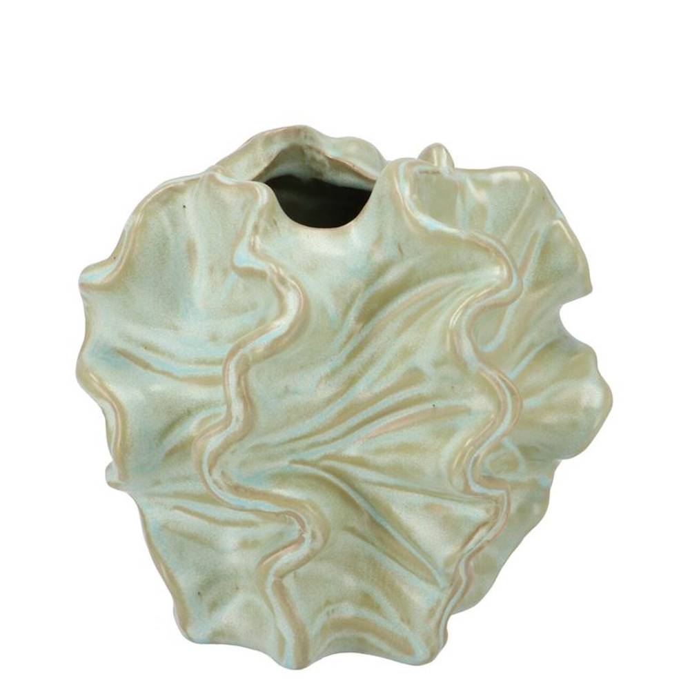 Keramik Vase Dion grün 17x17x16cm