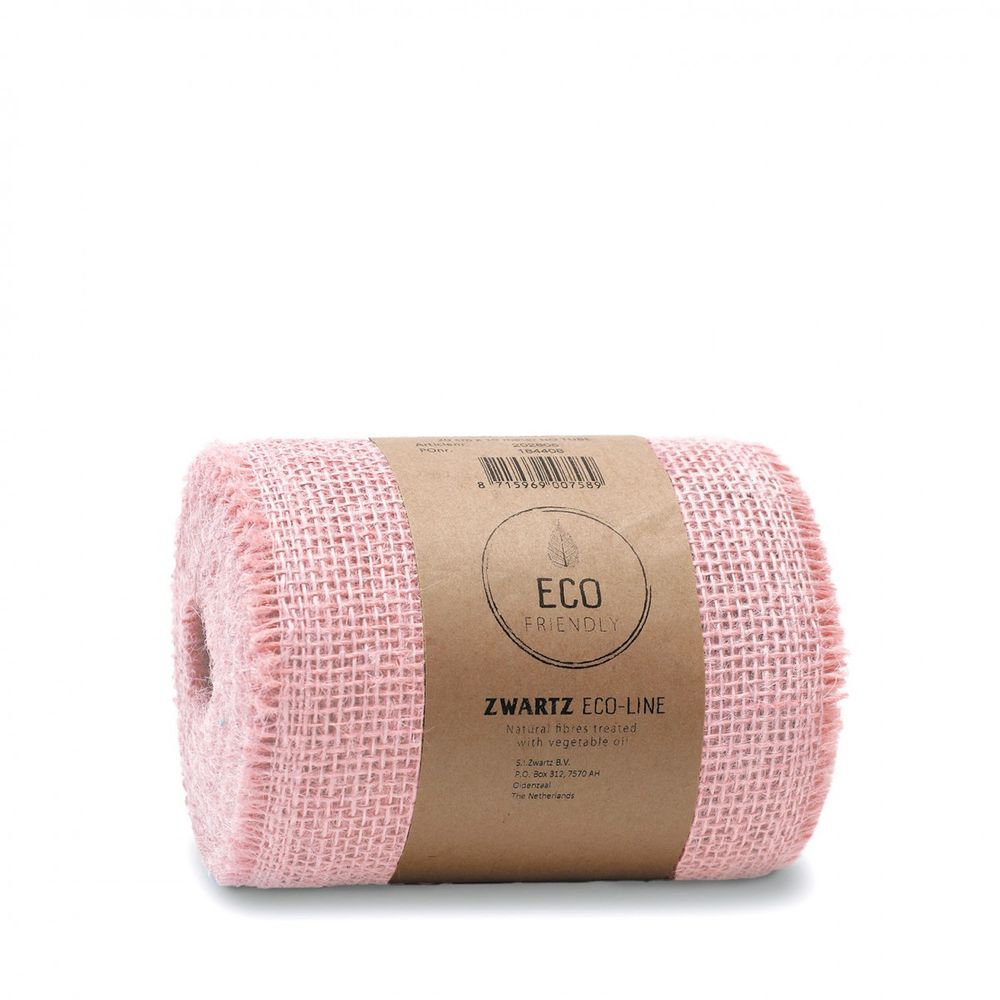 Band Jute hell rosa 150mm 10m