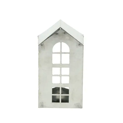 Teelichthaus Zink 08x06x15cm