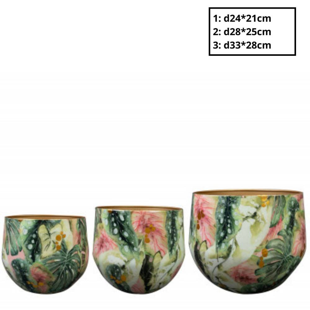 eko Übertopf Monstera 3/Set D33cm H28cm
