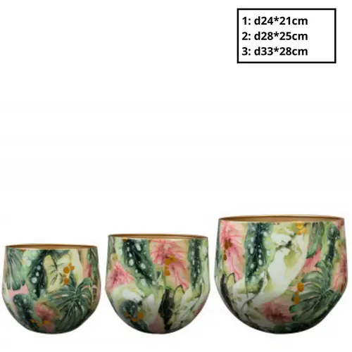 eko Übertopf Monstera 3/Set D33cm H28cm