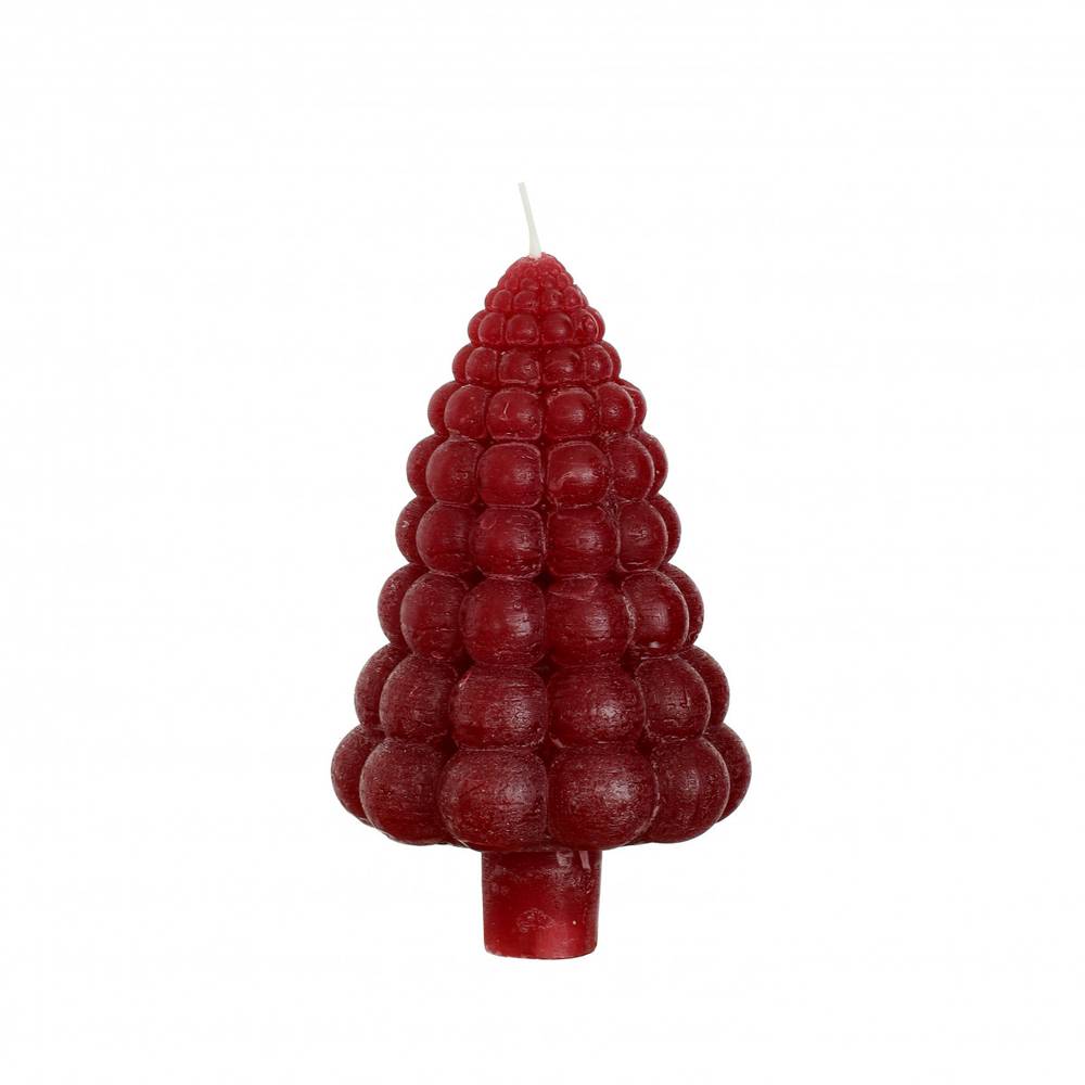 Kerze Baum Bubble rot D07cm H12cm