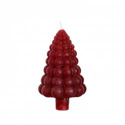 Kerze Baum Bubble rot D07cm H12cm