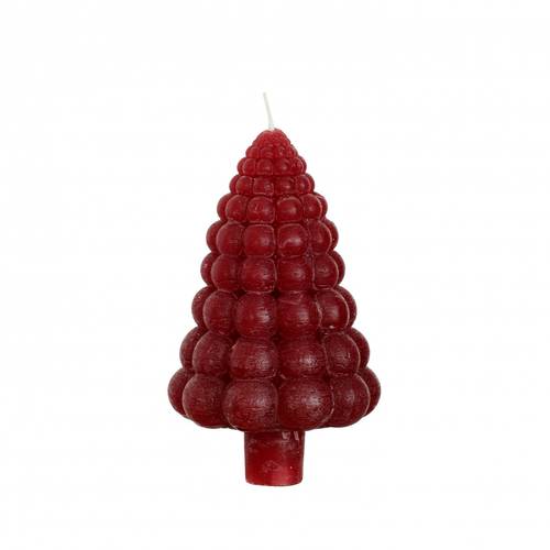 Kerze Baum Bubble rot D07cm H12cm