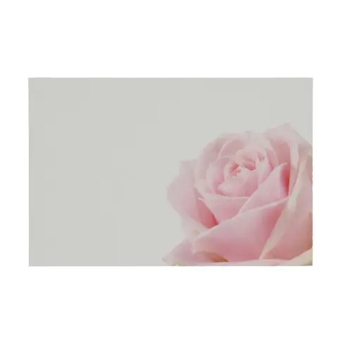 Karte Rose rosa 09x06cm x50