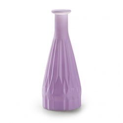 Glas Flasche Patty lila D03/08cm H21cm