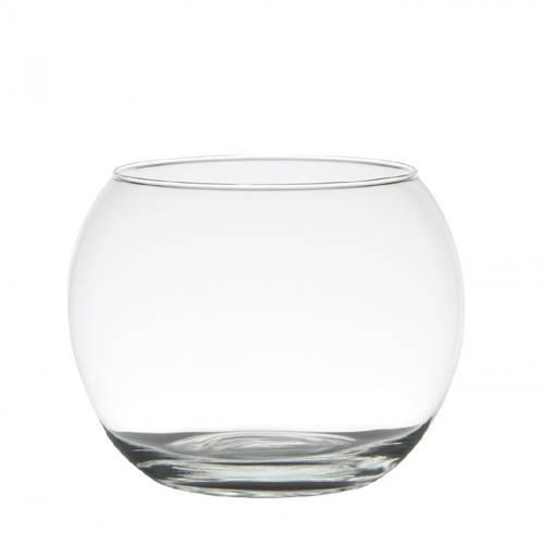 Glas Vase Kugel Fisch D19/14cm H17.5cm
