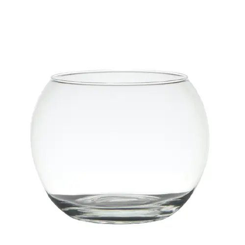 Glas Vase Kugel Fisch D19/14cm H17.5cm