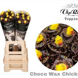 Rose wachs braun Choco Chicken 70cm