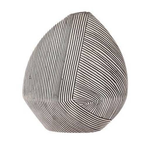 Kunststoff Vase Annulo grau D22cm H26cm