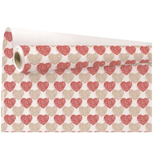Papier Rolle 80cm Herz Double 40m