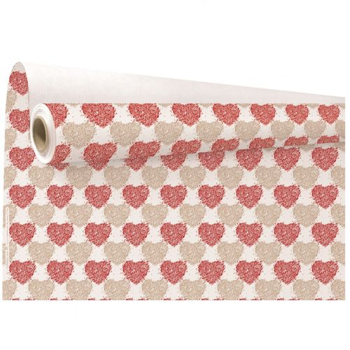 Papier Rolle 80cm Herz Double 40m