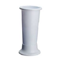 Kunststoff Vase Ideal weiss D18cm H45cm