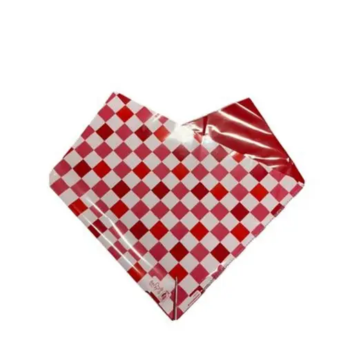Tüte Oblique Checks rot Ropp40 35x35cm x25 