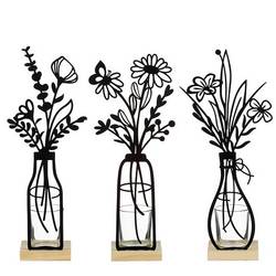 Metall+Glas Teelicht mix 13x07x31cm