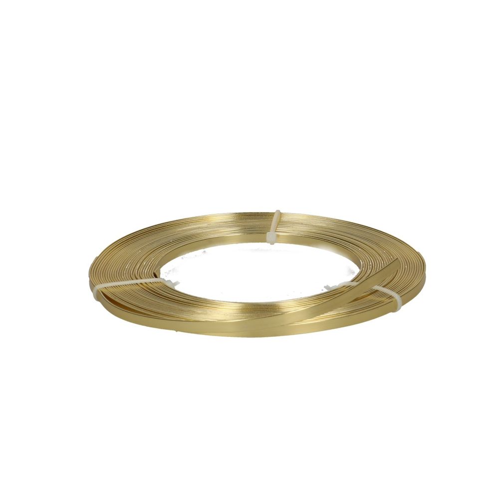 Aluminium Draht gold platt 5mm 10m