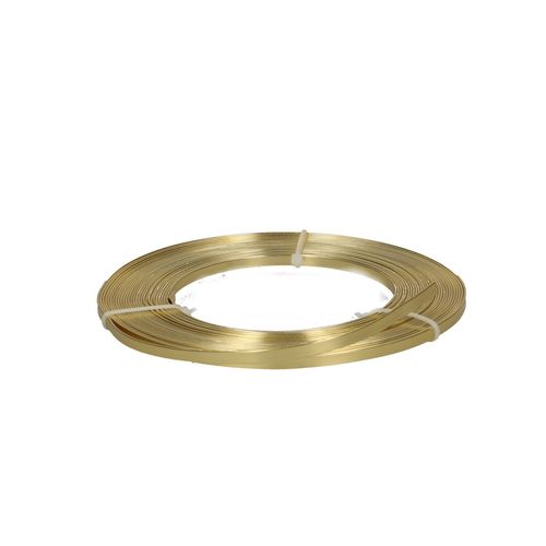 Aluminium Draht gold platt 5mm 10m