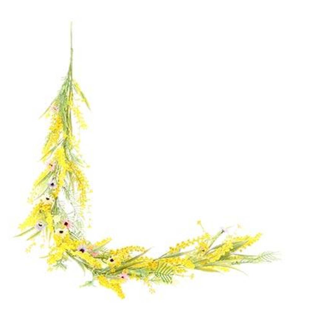 Seide Girlande sonnige Blüte gelb L150cm